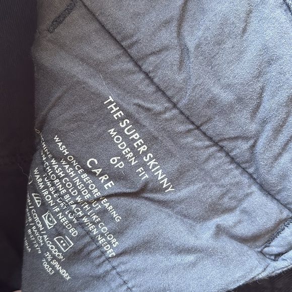 LOFT Black Skinny Ankle Pants Zip Pocket Utility Style | Stretch Size 6 Petite - Picture 6 of 10